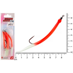 Оснастка Higashi Gummi Makk rig SB2 #01 Red (#12-0)