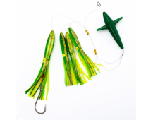 Оснастка троллинговая для ловли тунца/парусника 2.20м тизер 13см Green